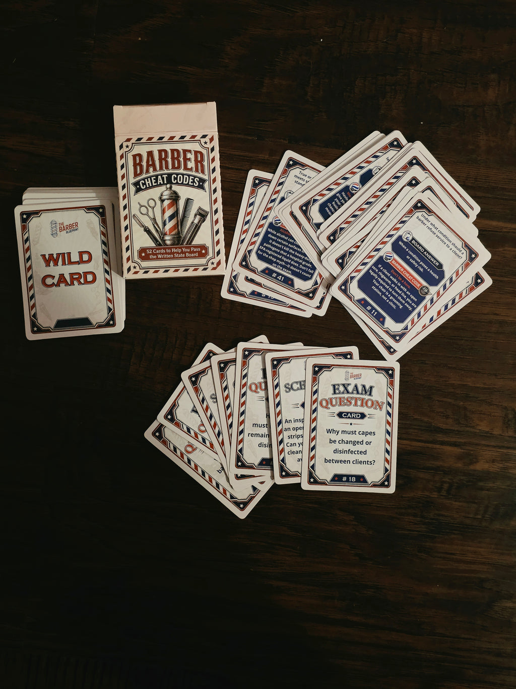 Barber Cheat Codes – 52-Card Exam Study Deck