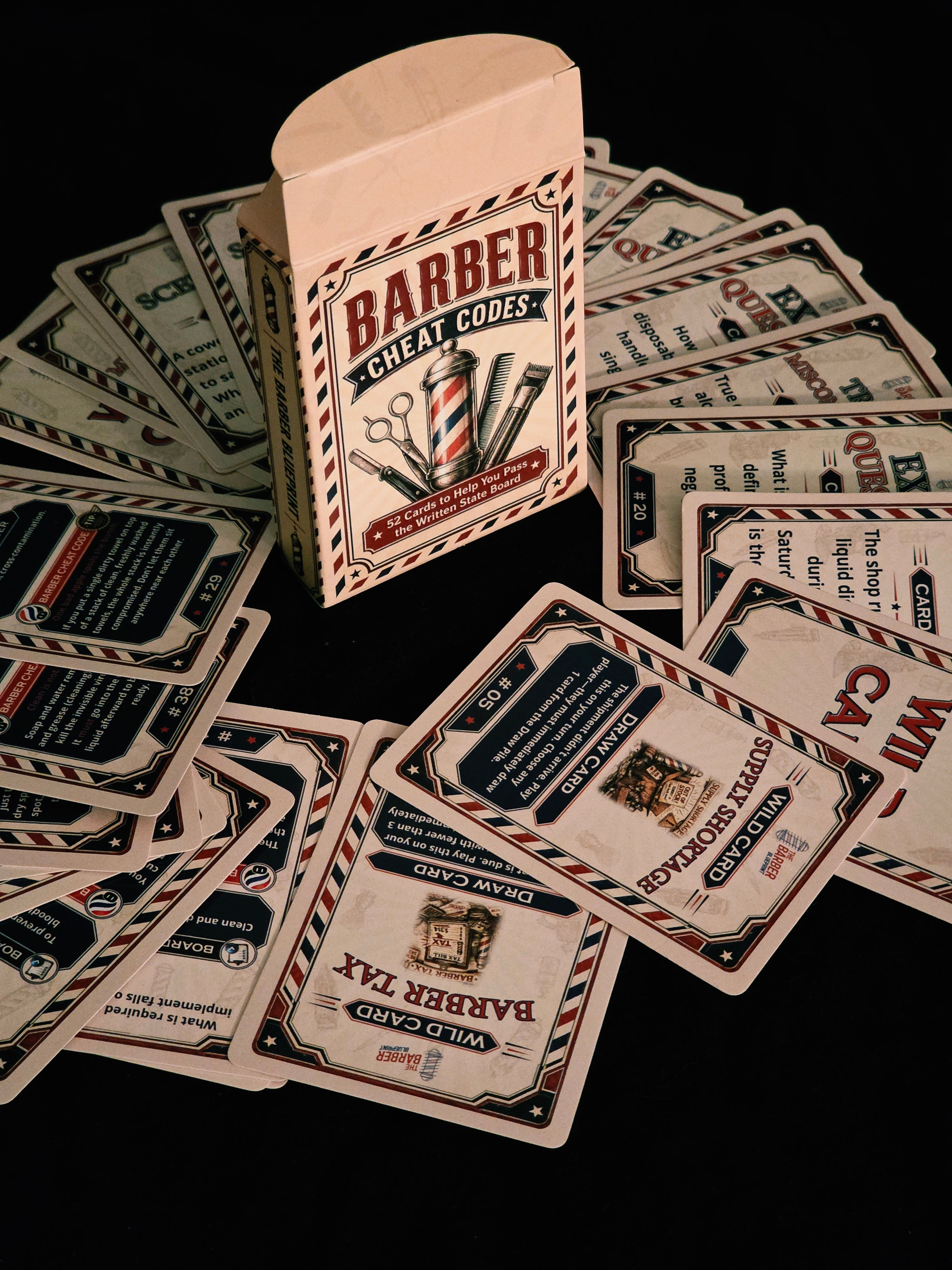 Barber Cheat Codes – 52-Card Exam Study Deck