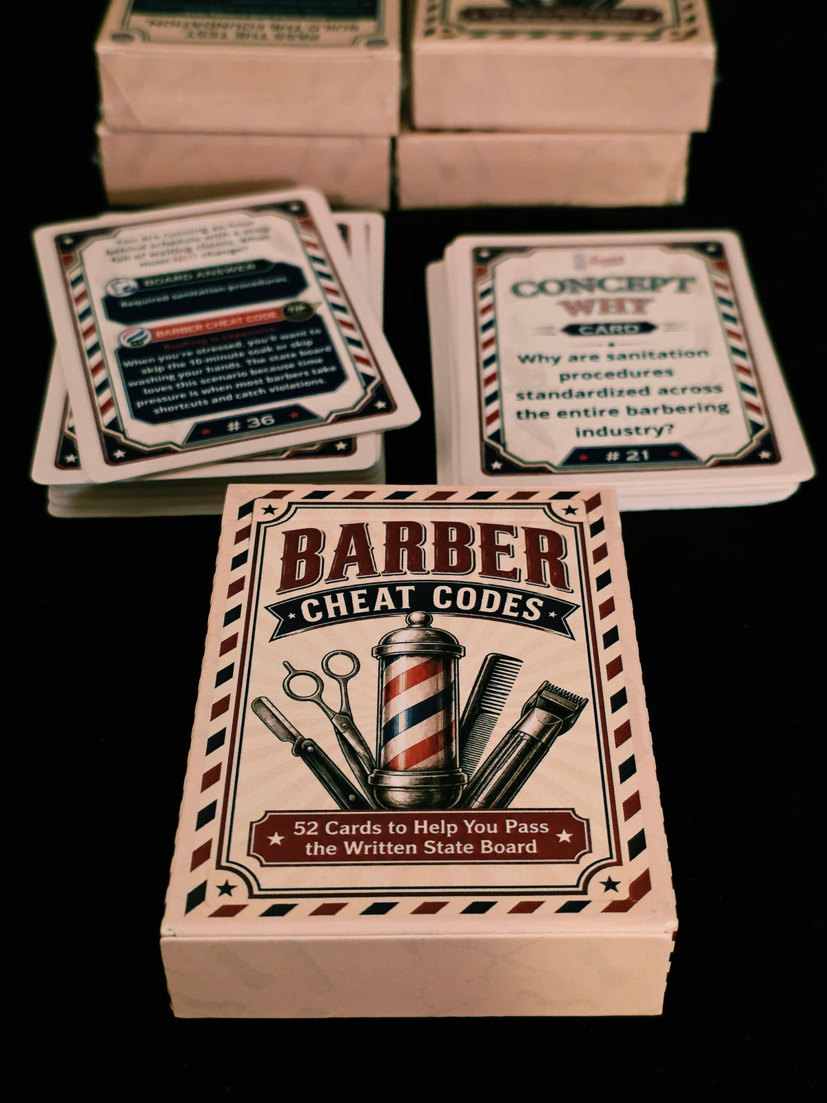 Barber Cheat Codes – 52-Card Exam Study Deck