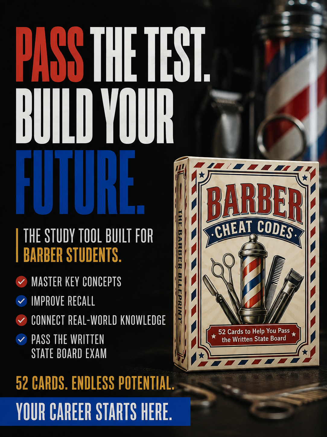 Barber Cheat Codes – 52-Card Exam Study Deck