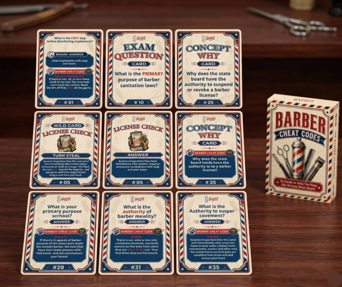 Barber Cheat Codes Card Game