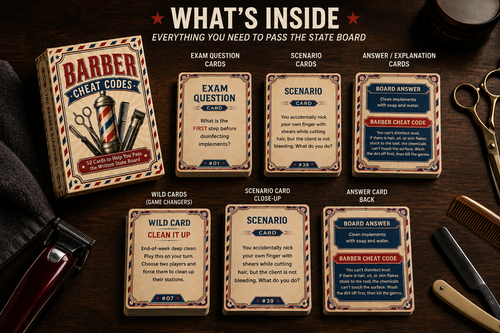 Barber Cheat Codes Card Game